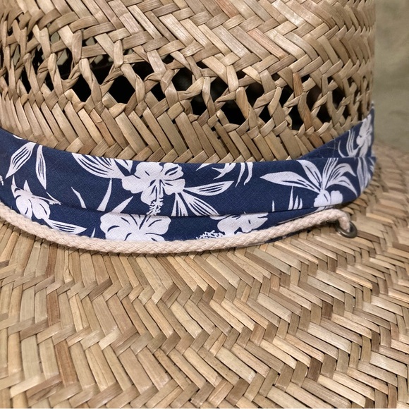 NWOT Vintage Unbranded Natural Rush Straw Sun Hat One Size - Picture 4 of 12